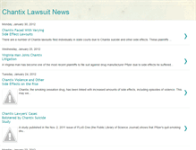 Tablet Screenshot of chantixlawsuits.blogspot.com