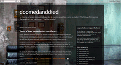 Desktop Screenshot of doomedanddied.blogspot.com