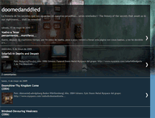 Tablet Screenshot of doomedanddied.blogspot.com