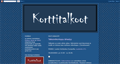 Desktop Screenshot of korttitalkoot.blogspot.com