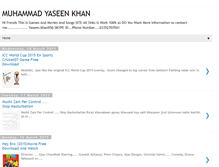 Tablet Screenshot of muhammadyaseenkhan.blogspot.com