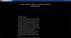 Desktop Screenshot of freephoneandlaptopsecretsrevealed.blogspot.com