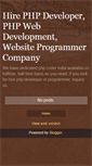 Mobile Screenshot of hire-php-application-developer.blogspot.com