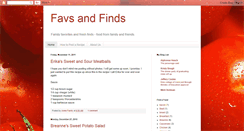 Desktop Screenshot of favsandfinds.blogspot.com