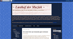 Desktop Screenshot of lusthof-der-muziek.blogspot.com