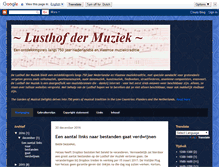 Tablet Screenshot of lusthof-der-muziek.blogspot.com