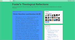 Desktop Screenshot of fosterheologicalreflections.blogspot.com