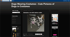Desktop Screenshot of dogswearingcostumes.blogspot.com