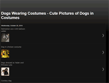 Tablet Screenshot of dogswearingcostumes.blogspot.com
