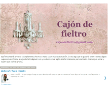 Tablet Screenshot of cajondefieltro.blogspot.com