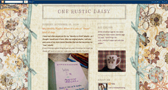 Desktop Screenshot of onerusticdaisy.blogspot.com