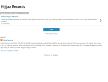 Tablet Screenshot of hijjazrecords.blogspot.com