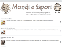 Tablet Screenshot of mondiesapori.blogspot.com