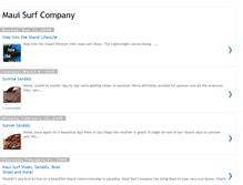 Tablet Screenshot of mauisurfcompany.blogspot.com