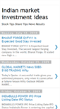 Mobile Screenshot of indianmarketinvestmentideas.blogspot.com