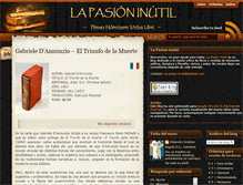 Tablet Screenshot of la-pasion-inutil.blogspot.com