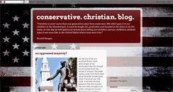Desktop Screenshot of conservativechristianblog.blogspot.com