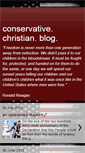 Mobile Screenshot of conservativechristianblog.blogspot.com