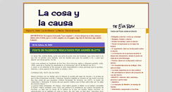 Desktop Screenshot of lacosaylacausa.blogspot.com
