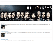 Tablet Screenshot of heroesfab.blogspot.com