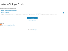 Tablet Screenshot of amazingsuperfood.blogspot.com