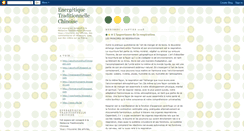 Desktop Screenshot of energetiquetraditionnellechinoise.blogspot.com
