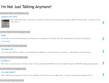 Tablet Screenshot of notjusttalkinganymore.blogspot.com