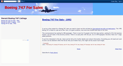 Desktop Screenshot of boeing747sales.blogspot.com