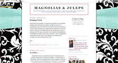 Desktop Screenshot of magnoliasjuleps.blogspot.com