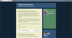 Desktop Screenshot of digitaldreammachine.blogspot.com