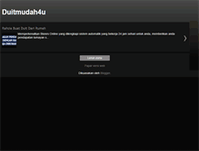Tablet Screenshot of mudahduit2u.blogspot.com