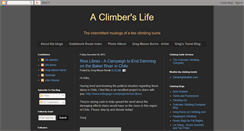 Desktop Screenshot of gregsclimbingblog.blogspot.com