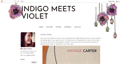 Desktop Screenshot of indigo-meets-violet.blogspot.com