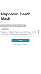 Mobile Screenshot of napoleondeathmask.blogspot.com