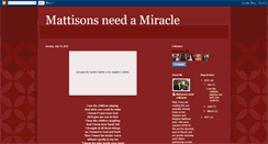 Desktop Screenshot of mattisonmiracle.blogspot.com