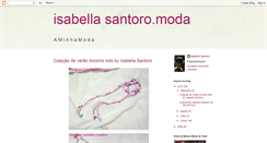 Desktop Screenshot of isabellasantoro.blogspot.com