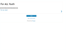 Tablet Screenshot of forallyouthsoccer.blogspot.com