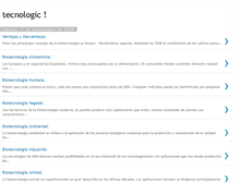 Tablet Screenshot of biootecnologia.blogspot.com