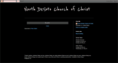 Desktop Screenshot of northdesotochurchofchrist.blogspot.com
