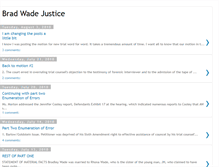 Tablet Screenshot of bradwadejustice.blogspot.com