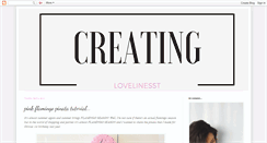 Desktop Screenshot of creatinglovelinesst.blogspot.com