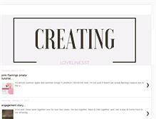 Tablet Screenshot of creatinglovelinesst.blogspot.com