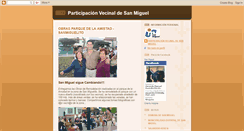 Desktop Screenshot of participacionvecinalsanmiguel.blogspot.com