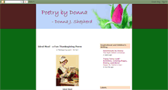 Desktop Screenshot of poetrybydonna.blogspot.com