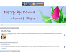 Tablet Screenshot of poetrybydonna.blogspot.com