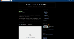 Desktop Screenshot of musicvideoviolence.blogspot.com