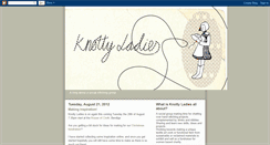 Desktop Screenshot of knotty-ladies.blogspot.com