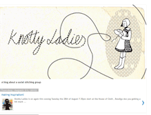 Tablet Screenshot of knotty-ladies.blogspot.com