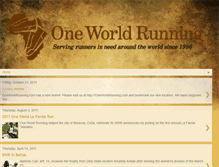 Tablet Screenshot of oneworldrunning.blogspot.com