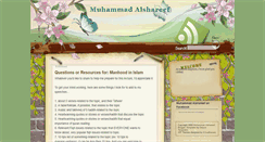 Desktop Screenshot of muhammadalshareef.blogspot.com